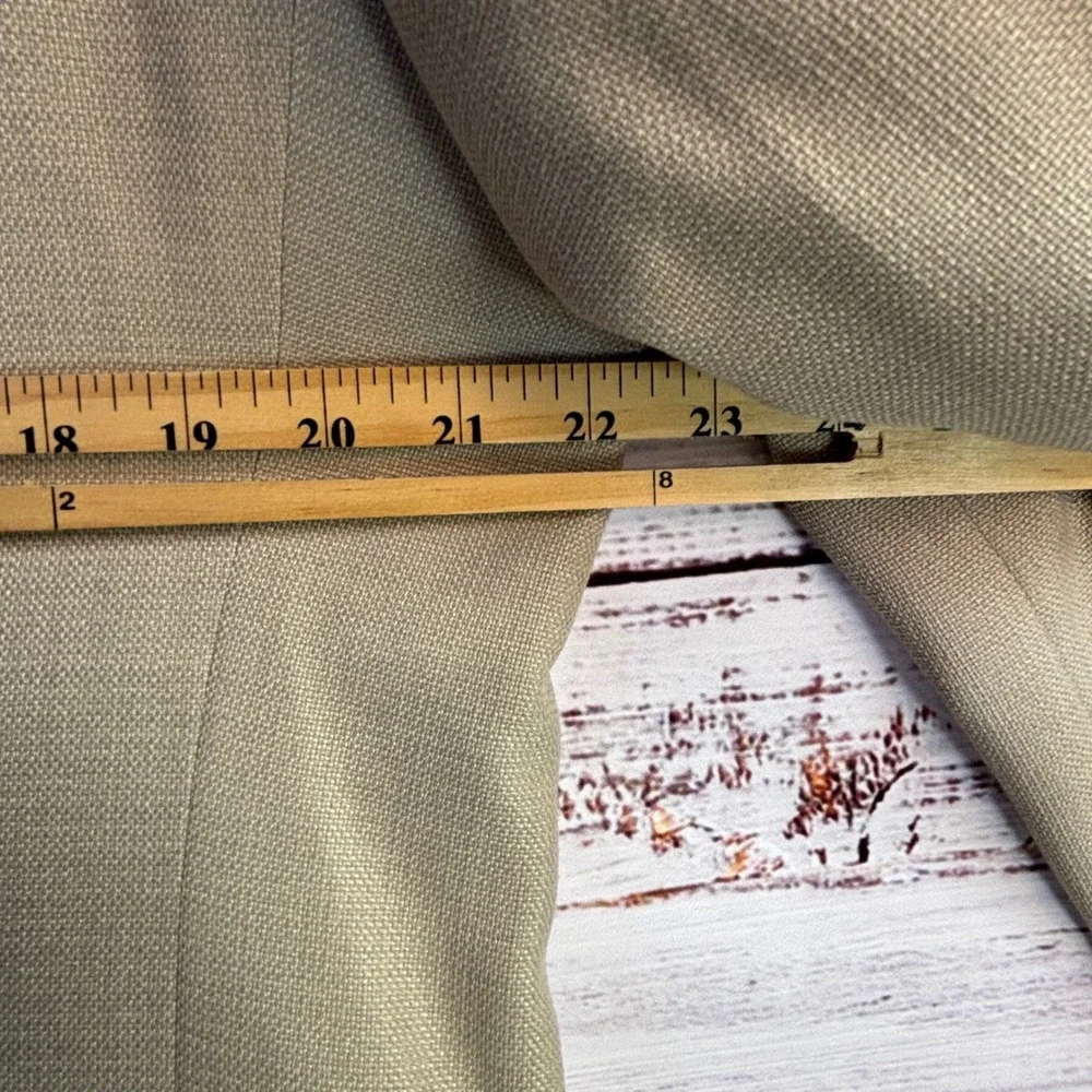 Summer Weight L. Ralph Lauren Blazer 42R Tan Taupe Poly/Viscose Neutral Minimal